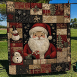 Babbo Natale Accogliente Coperta Trapuntata
