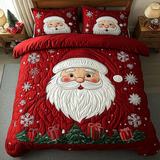 Set di Biancheria da Letto Trapuntata 3 Pezzi Sogno del Babbo Natale