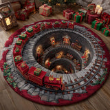 Espresso di Babbo Natale Tappeto Rotondo