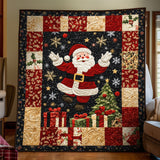 Allegria delle Feste di Babbo Natale Coperta Trapuntata