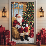 Momento di Babbo Natale Copriporta Trapuntato