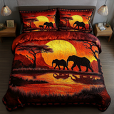 Set di Biancheria da Letto Trapuntata 3 Pezzi Vista della Savana