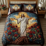 Set di Biancheria da Letto Trapuntata 3 Pezzi Campo di Savior