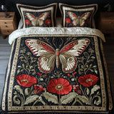Set di Biancheria da Letto Trapuntata 3 Pezzi Scarlatto Fioritura