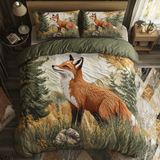 Set di Biancheria da Letto Trapuntata 3 Pezzi Volpe Scarlatta