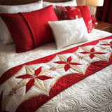 Splendore Scarlatto Runner da Letto Trapuntato