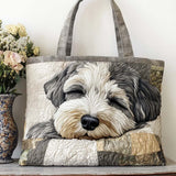 Riposo Sereno dello Schnauzer Borsa Tote Trapuntata