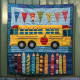 Colori del Giorno di Scuola Coperta Trapuntata