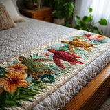 Fioritura del Mare Runner da Letto Trapuntato