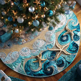 Sea Breeze Christmas Quilted Tree Skirt NCU0PT10080