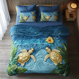 Set di Biancheria da Letto Trapuntata 3 Pezzi Brezza del Mare di Soiree