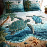 Set di Biancheria da Letto Trapuntata 3 Pezzi Serenità del Mare