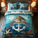 Set di Biancheria da Letto Trapuntata 3 Pezzi Odissea di Seashell