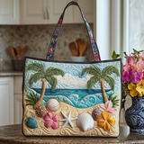 Serenità di Conchiglie Borsa Tote Trapuntata