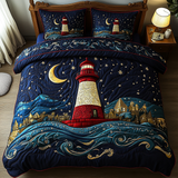 Set di Biancheria da Letto Trapuntata 3 Pezzi Sentinella della Riva del Mare