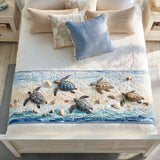 Serenità in Riva al Mare Runner da Letto Trapuntato