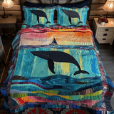 Set di Biancheria da Letto Trapuntata 3 Pezzi Serenata dei Mari