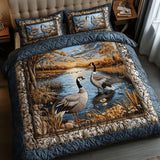 Set di Biancheria da Letto Trapuntata 3 Pezzi Acque Serene