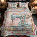 Set di Biancheria da Letto Trapuntata 3 Pezzi Sew Dolce