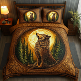Set di Biancheria da Letto Trapuntata 3 Pezzi Ombra di Prowl