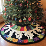 Perfezione d'Ombra Copri Base per Albero di Natale Trapuntato