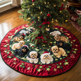 Shih Tzu Gioia Copri Base per Albero di Natale Trapuntato