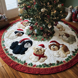 Shih Tzu Noel Christmas Quilted Tree Skirt NCU0DV8231