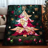 Albero di Natale Scintillante Coperta Trapuntata