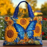 Farfalla Splendente Borsa Tote Trapuntata
