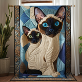 Musa del Gatto Siamese Coperta Trapuntata