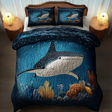 Set di Biancheria da Letto Trapuntata 3 Pezzi Silenzioso Swimmer