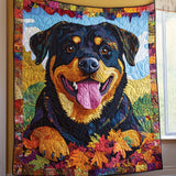 Rottweiler che Guarda il Cielo Coperta Trapuntata