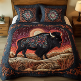 Set di Biancheria da Letto Trapuntata 3 Pezzi Bisonte di Skylands