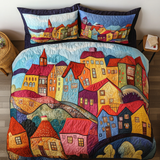 Set di Biancheria da Letto Trapuntata 3 Pezzi Atmosfere di Skyline
