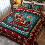 Set di Biancheria da Letto Trapuntata 3 Pezzi Allegria di Sleighful