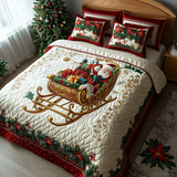 Set di Biancheria da Letto Trapuntata 3 Pezzi Sleighful dell'Allegria