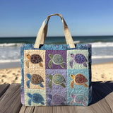Tartaruga Borsa Tote Trapuntata