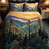 Set di Biancheria da Letto Trapuntata 3 Pezzi Fumoso Mistscape