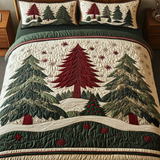 Set di Biancheria da Letto Trapuntata 3 Pezzi Bagliore della Neve
