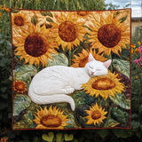 Girasole nella Neve Coperta Trapuntata