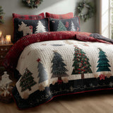 Set di Biancheria da Letto Trapuntata 3 Pezzi Snowbound Pinescape