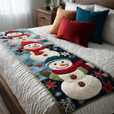 Fascino del Pupazzo di Neve Runner da Letto Trapuntato