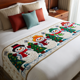 Gioia del Pupazzo di Neve Runner da Letto Trapuntato