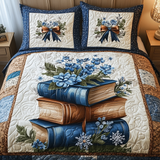 Set di Biancheria da Letto Trapuntata 3 Pezzi Rifugio Innevato del Libro