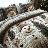 Snowy Joy 3-Piece Quilted Bedding Set NCU0DV7545