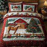 Set di Biancheria da Letto Trapuntata 3 Pezzi Prato Innevato