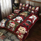 Set di Biancheria da Letto Trapuntata 3 Pezzi Gatto di Snuggly di Sips