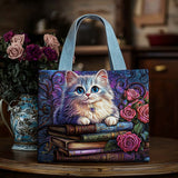 Dolci Impronte di Zampe Borsa Tote Trapuntata