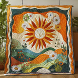 Paesaggio Floreale Solare Coperta Trapuntata