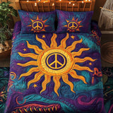 Set di Biancheria da Letto Trapuntata 3 Pezzi Groove Solare